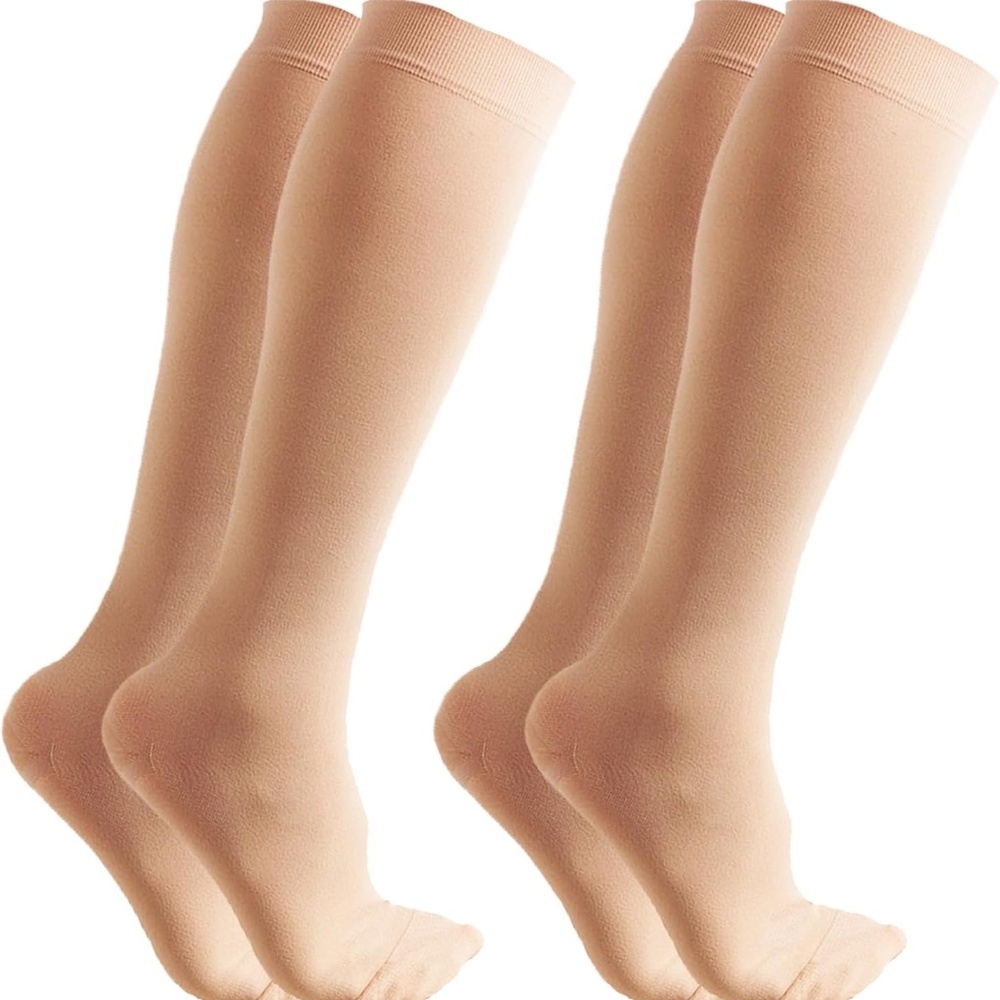 Dr.Cherwish Compression Socks Women/Men 2Pair Circulation Knee High Support M